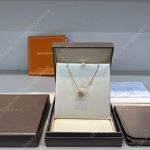 정품 불가리 세르펜티 풀파베 목걸이 로즈골드
