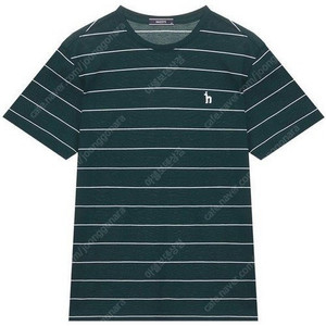 [100] 헤지스 남성 스트라이프 면 반팔 티셔츠