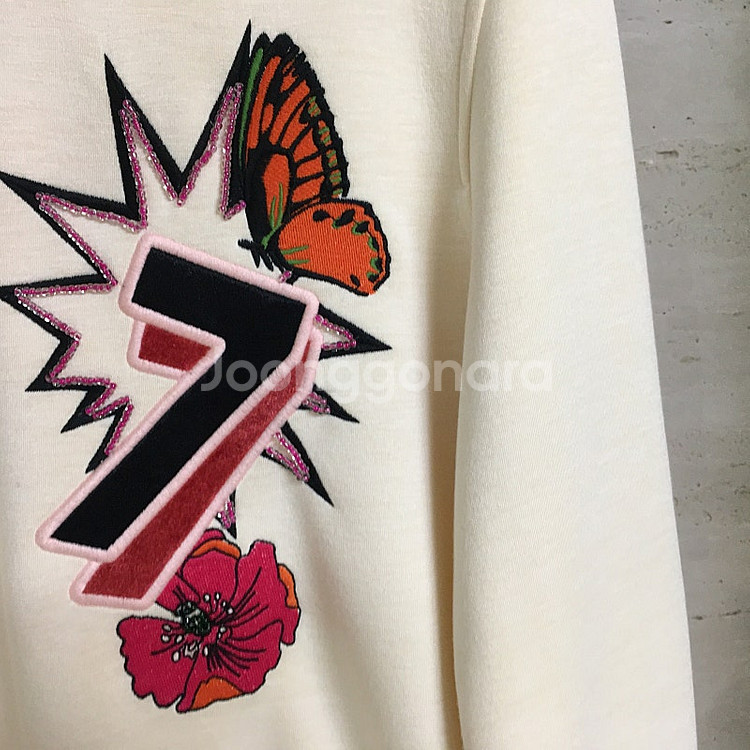 Maje 마쥬 자수 스웻 맨투맨 티셔츠 55--2