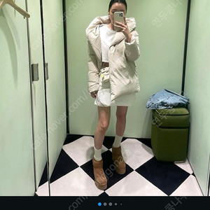 라온(뮤제라) 울라프패딩 화이트