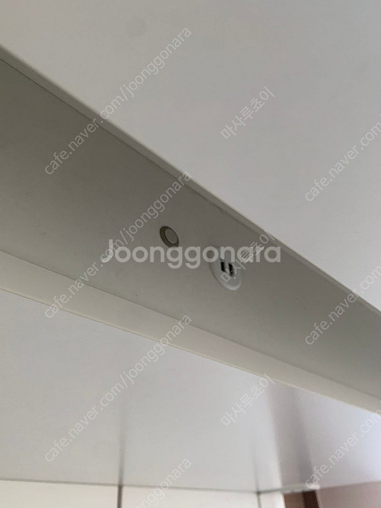 LED조명&USB 2구충전 화이트 침대 프레임 라지킹사...--9