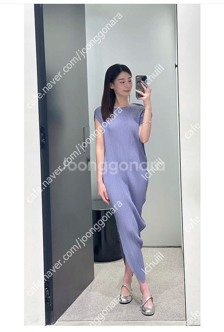 이세이미야케 리프플리츠 원피스 (플리츠플리즈 리프 탑)...--3