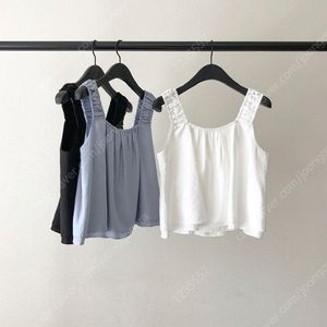 온스 베이비 더블 밴딩 블라우스 니드오브 뮤렛 스카이블루/블랙