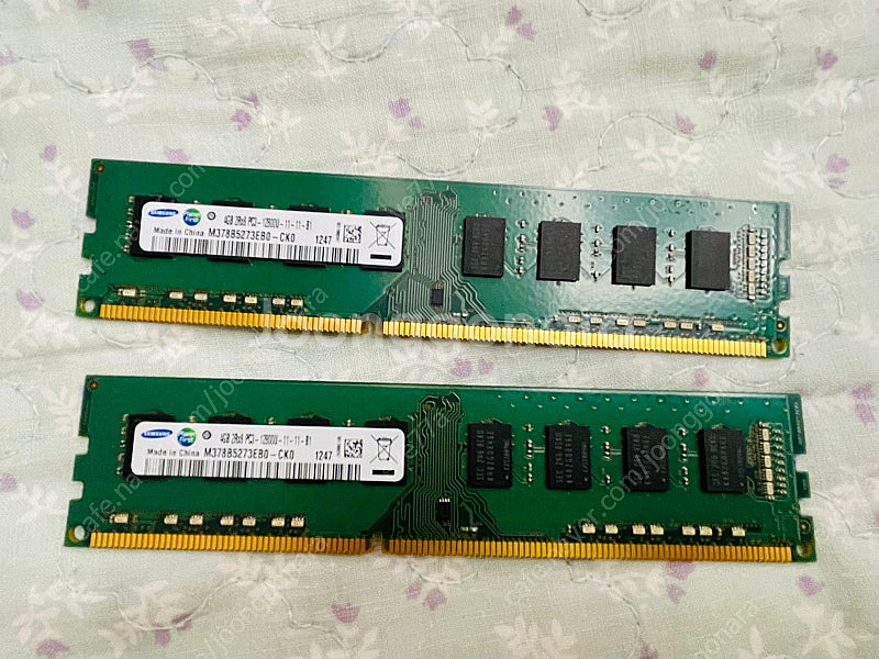 삼성 DDR3 4GB 램 2개 일괄 판매--0
