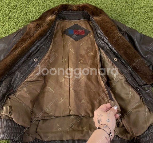 양가죽 이중자켓 레더자켓 100 / L--4
