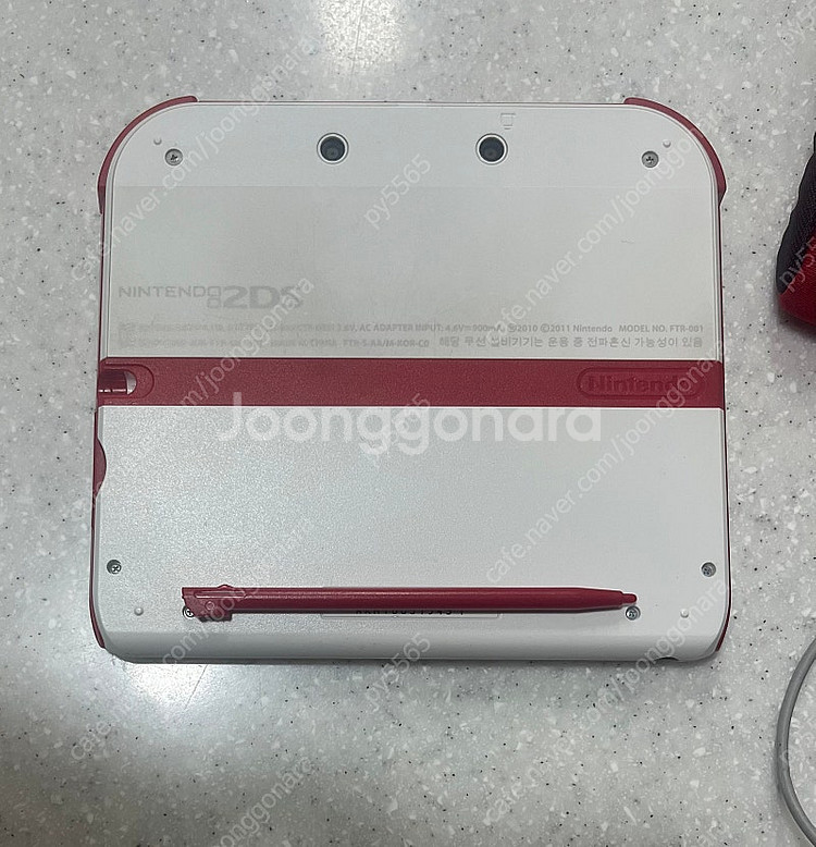 닌텐도 2ds 식빵 화이트 (뱅크 무버 포켓몬X)--3