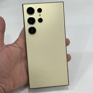 갤럭시S24울트라 티타늄옐로우 256GB (S928) A급 무잔상 75만원 판매합니다!