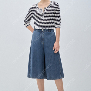 (파격세일) 마인 인버티드 플리츠데님 버뮤다팬츠