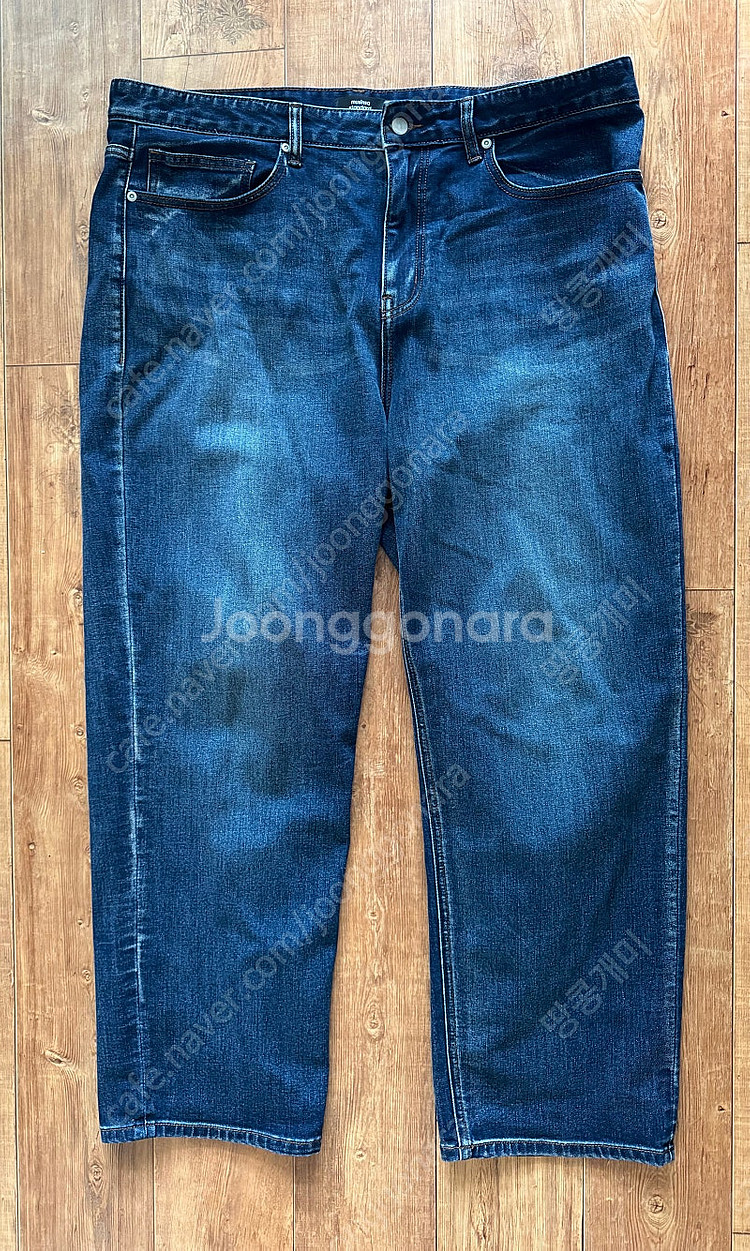 무신사스탠다드 쿨탠다드 레귤러 핏 데님팬츠 미디엄인디고...--0