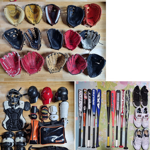 상태좋은 야구글러브와배트및 포수장비 개별또는 일괄팝니다.(사사키.나이키.우투.좌투)