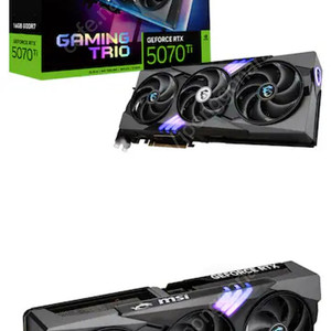 MSI 지포스 RTX 5070 Ti 게이밍 트리오 OC D7 16GB 트라이프로져4 빈박스