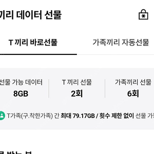 SKT 데이터 2기가 팝니다. 1500원