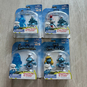 그랩엠스 개구쟁이 스머프 피규어(미개봉) 4종셋트 일괄판매.