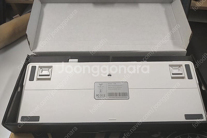 v20 독거미 키보드 AULA F99 화이트 그레이, ...--1