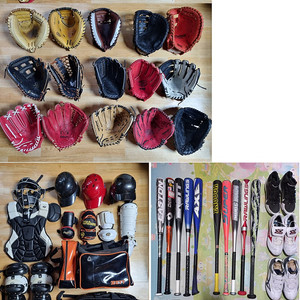 동호회사용 상태좋은 팀야구글러브와팀배트및용품 판매합니다.(우투.좌투.포수장비.사회인야구)