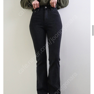 쉬이즈큐트(she is cute) 블랙슬릿진(black slit jeans) 2사이즈 이미지