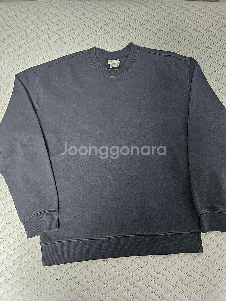 소버먼트 950g 세비오버핏 맨투맨 드레스 블루 S--0