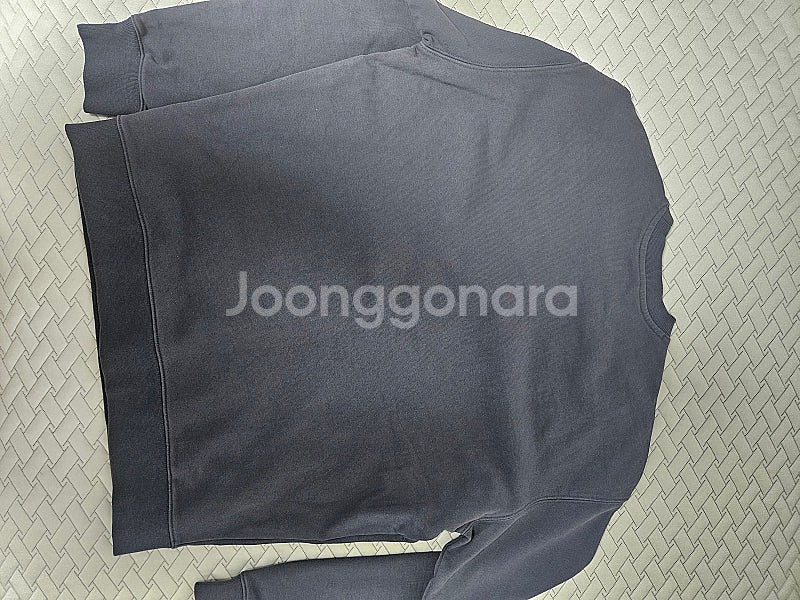 소버먼트 950g 세비오버핏 맨투맨 드레스 블루 S--2