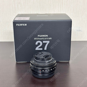 XF27mm f2.8 R WR 렌즈 풀박스