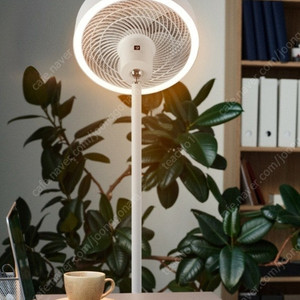 [새상품70%할인] 선풍기 장스탠드 LED조명 화이트 미로 MFL01 무설치 LED 천장팬 씰링팬