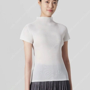 플리츠플리즈 미스트 반목탑 화이트 국내백화점 제품