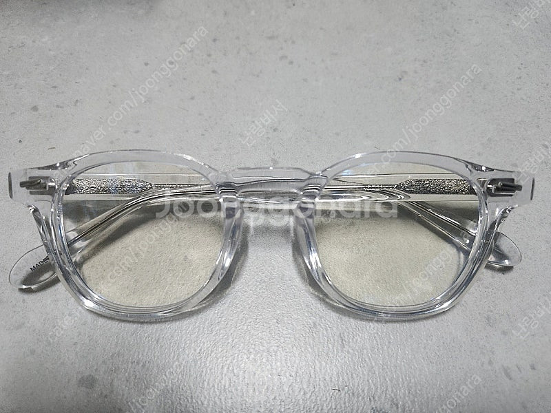 애쉬크로프트 긴즈버그 46 클리어 뿔테 투명뿔테(새제품)--0