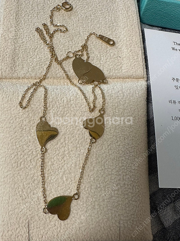 라쏭 하트목걸이 18k--1
