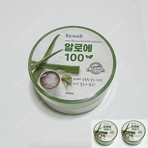 (2개)ricocell 리코셀 알로에 100 수딩젤 300ml