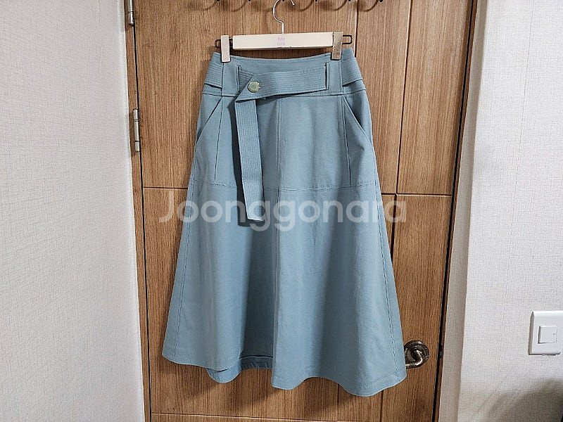 (55)여성 듀엘 면 플레어 스커트--0