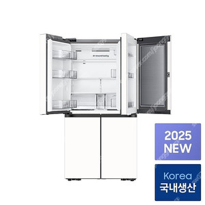 삼성 비스포크 AI 4도어 냉장고 905L 새상품 무상설치 RM70F90M2ZD