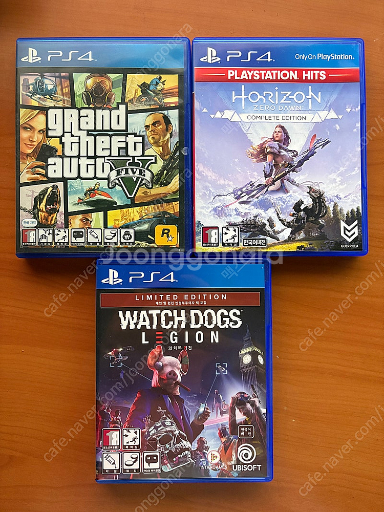 PS4 PS5 타이틀 4종 판매합니다.--2