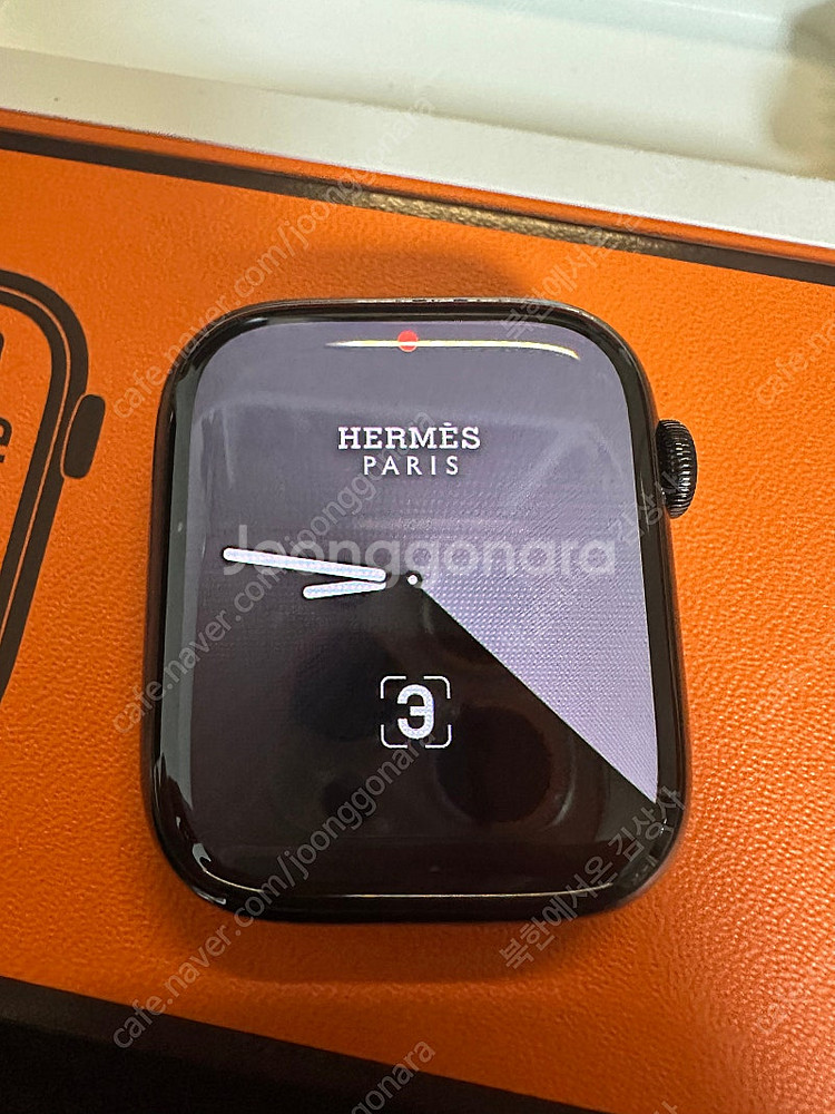 애플워치 에르메스 시리즈 7 45mm 누아 블랙 스테인레스--0