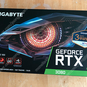 GIGABYTE 지포스 RTX 3080 Gaming OC D6X 10 그래픽카드 판매합니다!