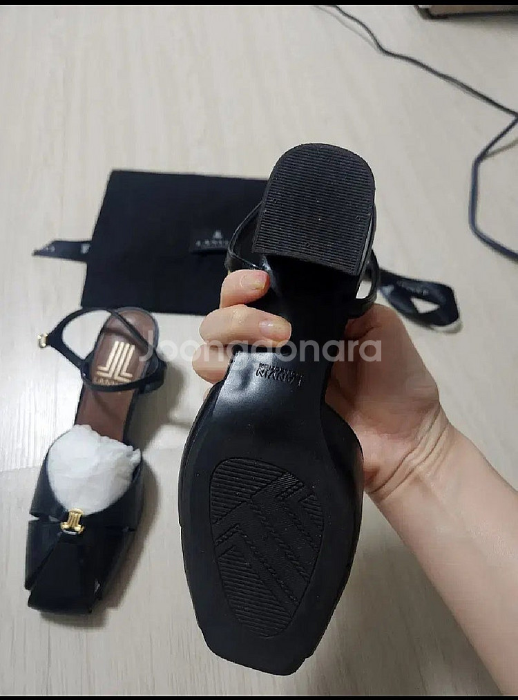 한섬 랑방 미들힐 샌들235--2