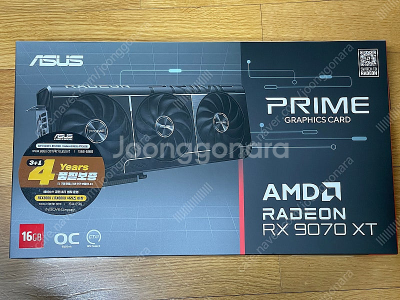 미개봉 새제품 ASUS PRIME 라데온 RX 9070...--0