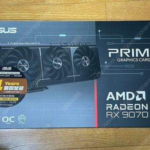미개봉 새제품 ASUS PRIME 라데온 RX 9070 XT OC D6 16GB 인텍앤컴퍼니 그래픽카드