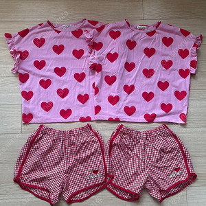 쌍둥이 딸둥이 리미떼두두 셋업 2xl