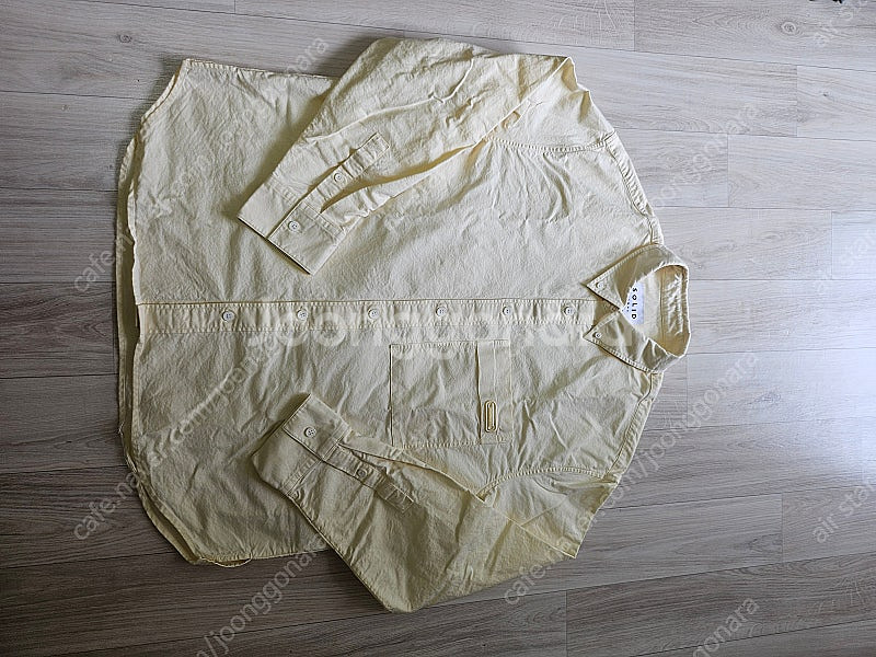 솔리드옴므 포켓 셔츠 옐로우 48--0