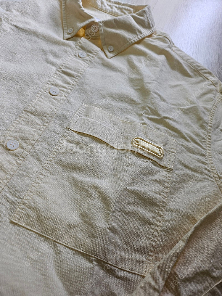 솔리드옴므 포켓 셔츠 옐로우 48--3