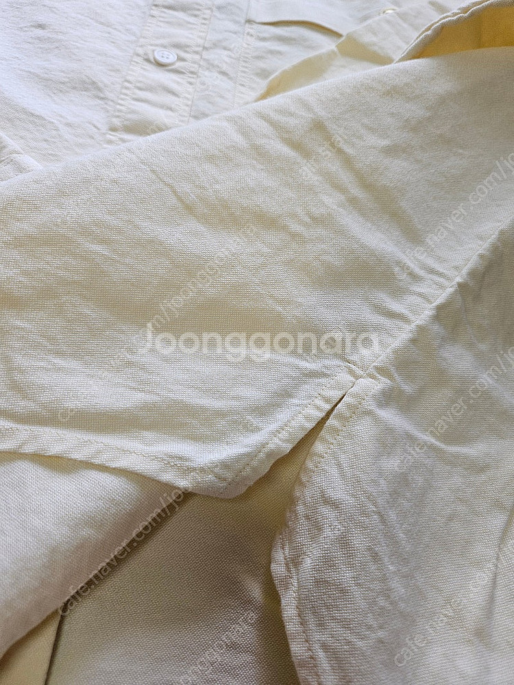 솔리드옴므 포켓 셔츠 옐로우 48--5