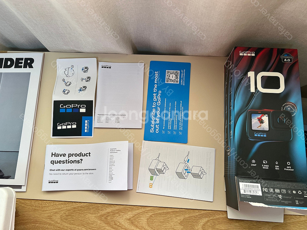 액션캠 정품 고프로 히어로 10 블랙 64GB + 슬리브 + 배터리3개--6