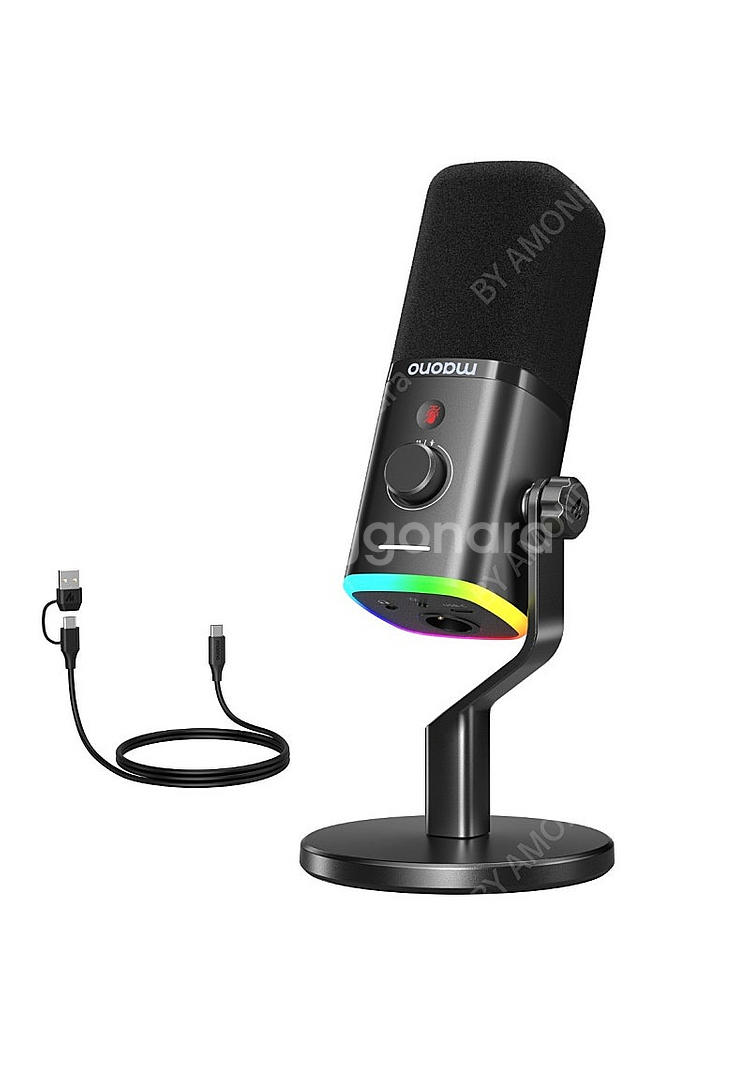 마오노 USB XLR 다이나믹 마이크 게이밍 방송용 녹...--7