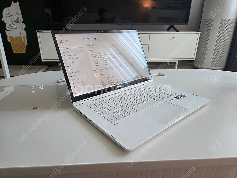 Lg 노트북 그램 14 인치 360 도 회전 터치스크린...--3