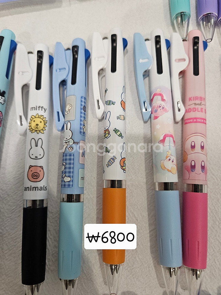 제트스트림 볼펜(키티 마멜 미피 한교동 스누피 몬치치 ...--4