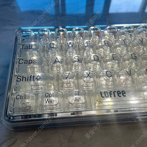 로프리 Lofree 1% 투명키보드