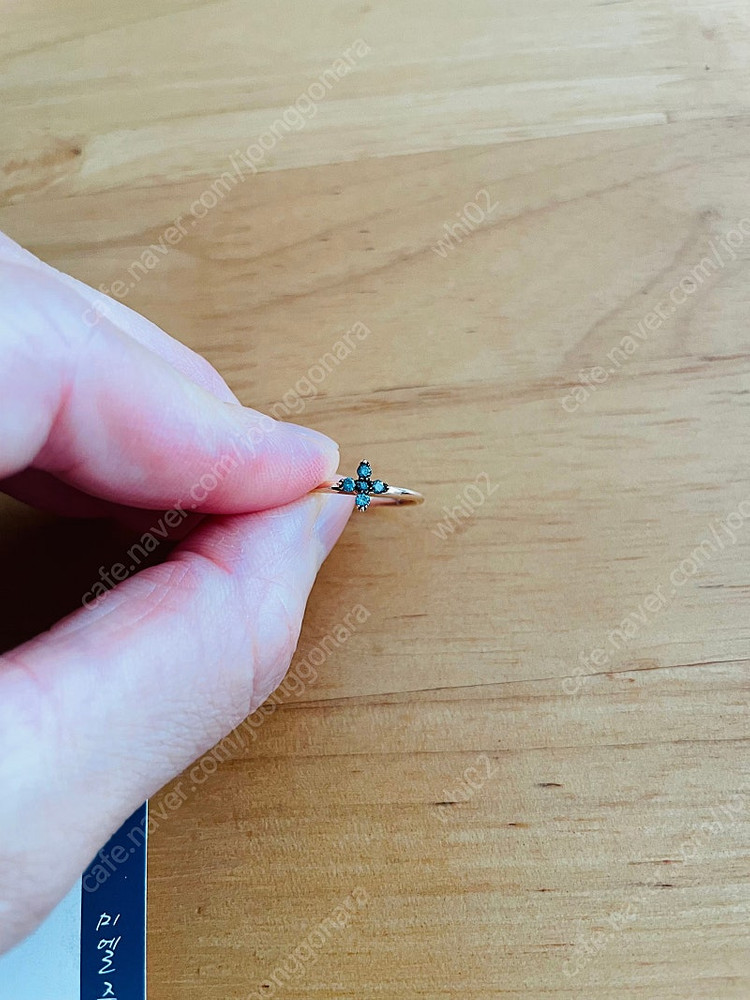 14k 청다이아 반지--1