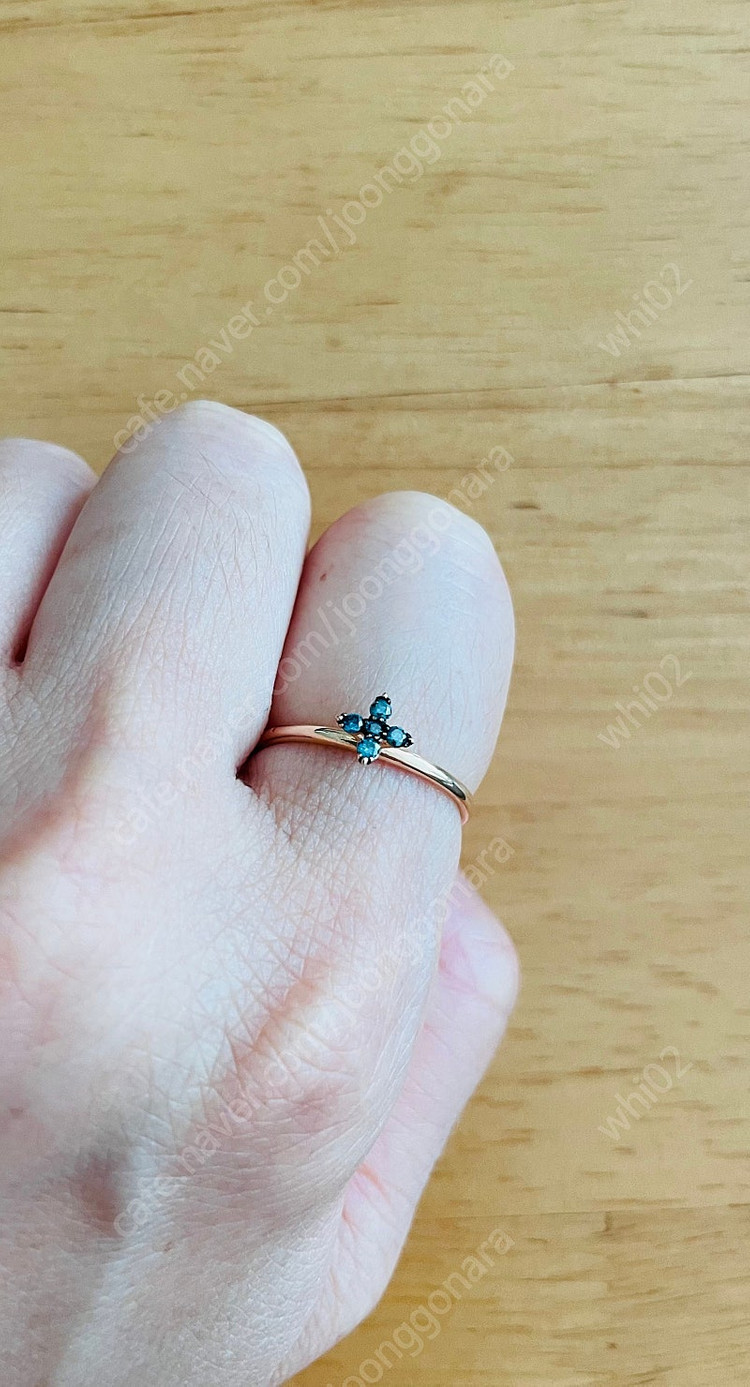 14k 청다이아 반지--2