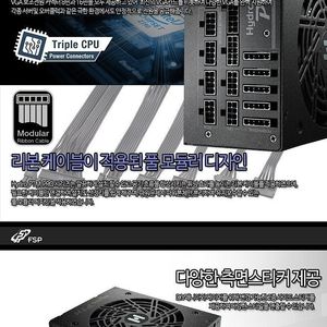 FSP HYDRO PTM PRO 1200W Platinum ATX 3.0 (PCIE5) (12V-2x6) 파워 판매합니다