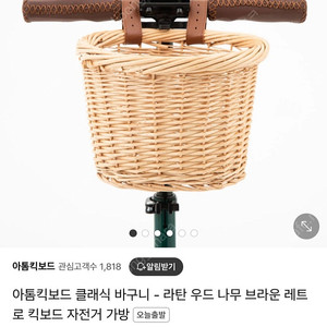 스쿠터 자전거 킥보드 라탄 바구니