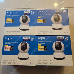 박스 미개봉 티피링크 400만화소 QHD 원격회전 홈캠 펫캠 카메라 CCTV Tapo C220